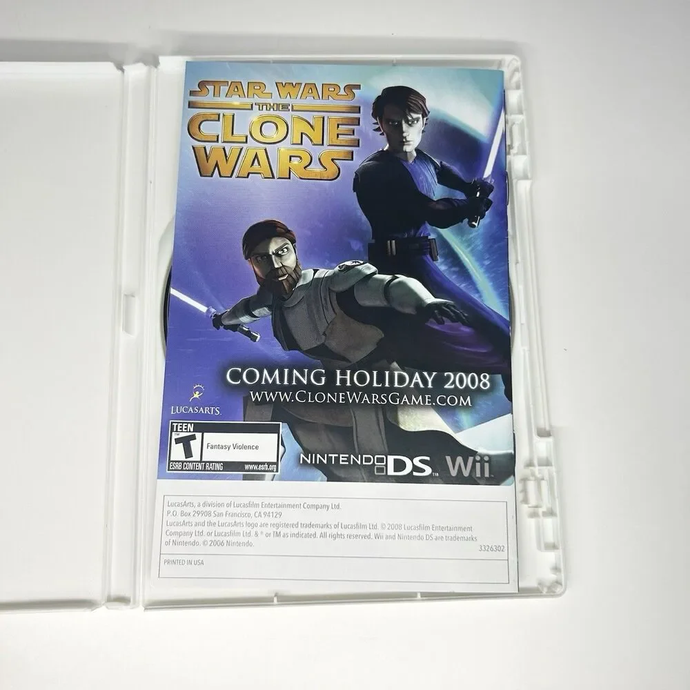 Star Wars: The Force Unleashed (Nintendo Wii, 2008) Complete w/ Manual TESTED
